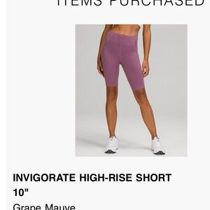 lululemon athletica Grape Mauve Bike Shorts